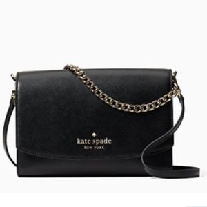 𝓚𝓐𝓣𝓔 𝓢𝓟𝓐𝓓𝓔 Pebbled leather wallet on chain